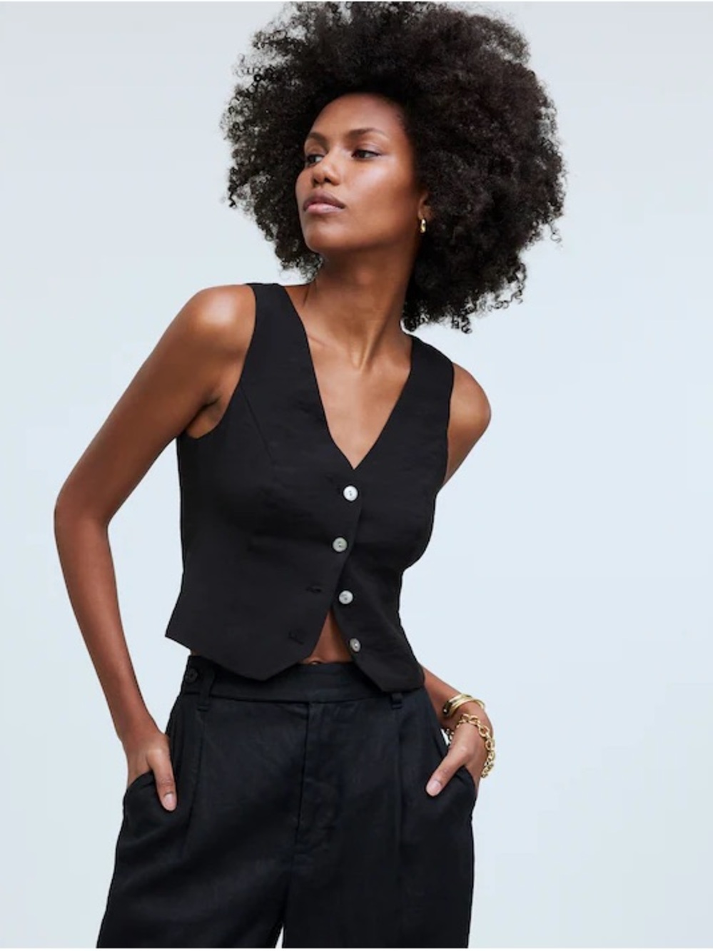 Madewell Katrina crop vest top